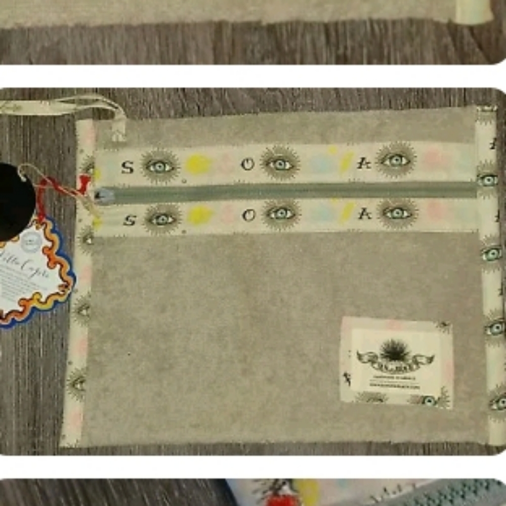 SURF AND TURF TOWEL BEACH POUCH BAGNEW WITH  TAGS Paradise is never too far